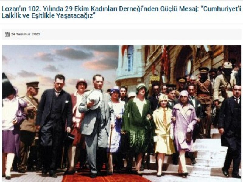 Lozan Antlaşması Basın Açıklamaları  